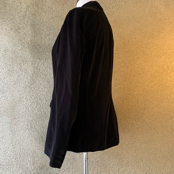 “DKNY City” Black Velveteen Jacket size M - Picture 6 of 11